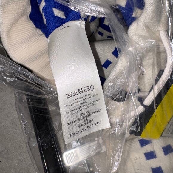 LOUIS VUITTON Casual Shorts Blue Blue and white wool oversize Bermudas SZ XS - Picture 7 of 11